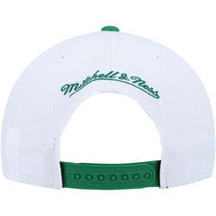 Boston Celtics Side Core 2.0 Snapback Hat White/Green | Mitchell & Ness Lifestyle