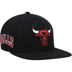 Chicago Bulls Side Core 2.0 Snapback Hat Black | Mitchell & Ness discount
