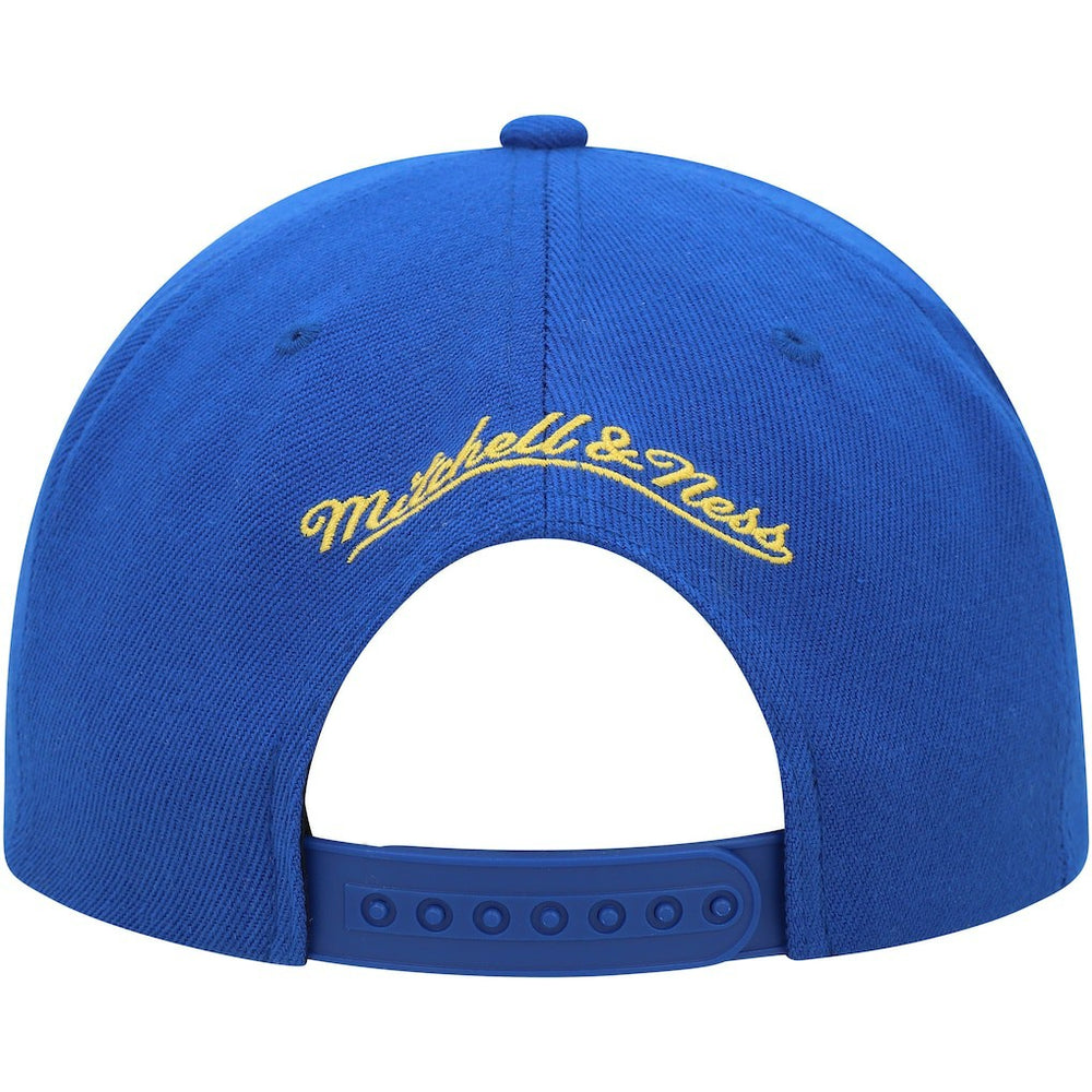 Golden State Warriors Side Core 2.0 Snapback Hat for sale Royal | Mitchell & Ness US