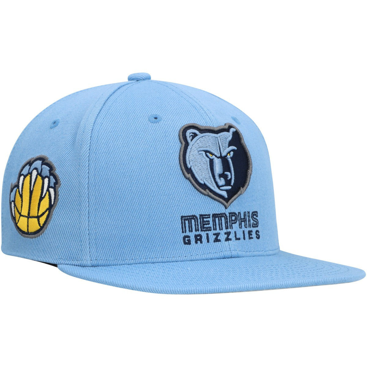 Memphis Grizzlies Side Core 2.0 Snapback Hat Light Blue | Mitchell & Ness Near Me