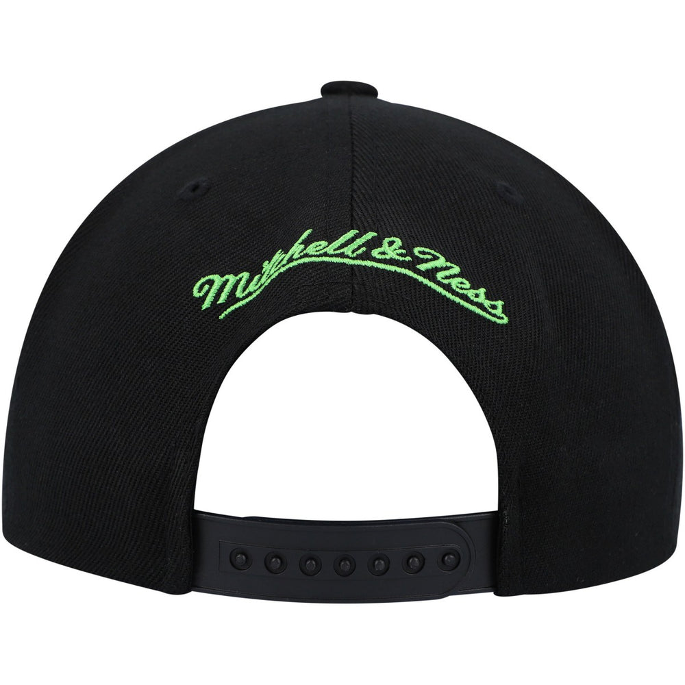 Minnesota Timberwolves Side Core 2.0 Snapback Hat Black | Mitchell & Ness