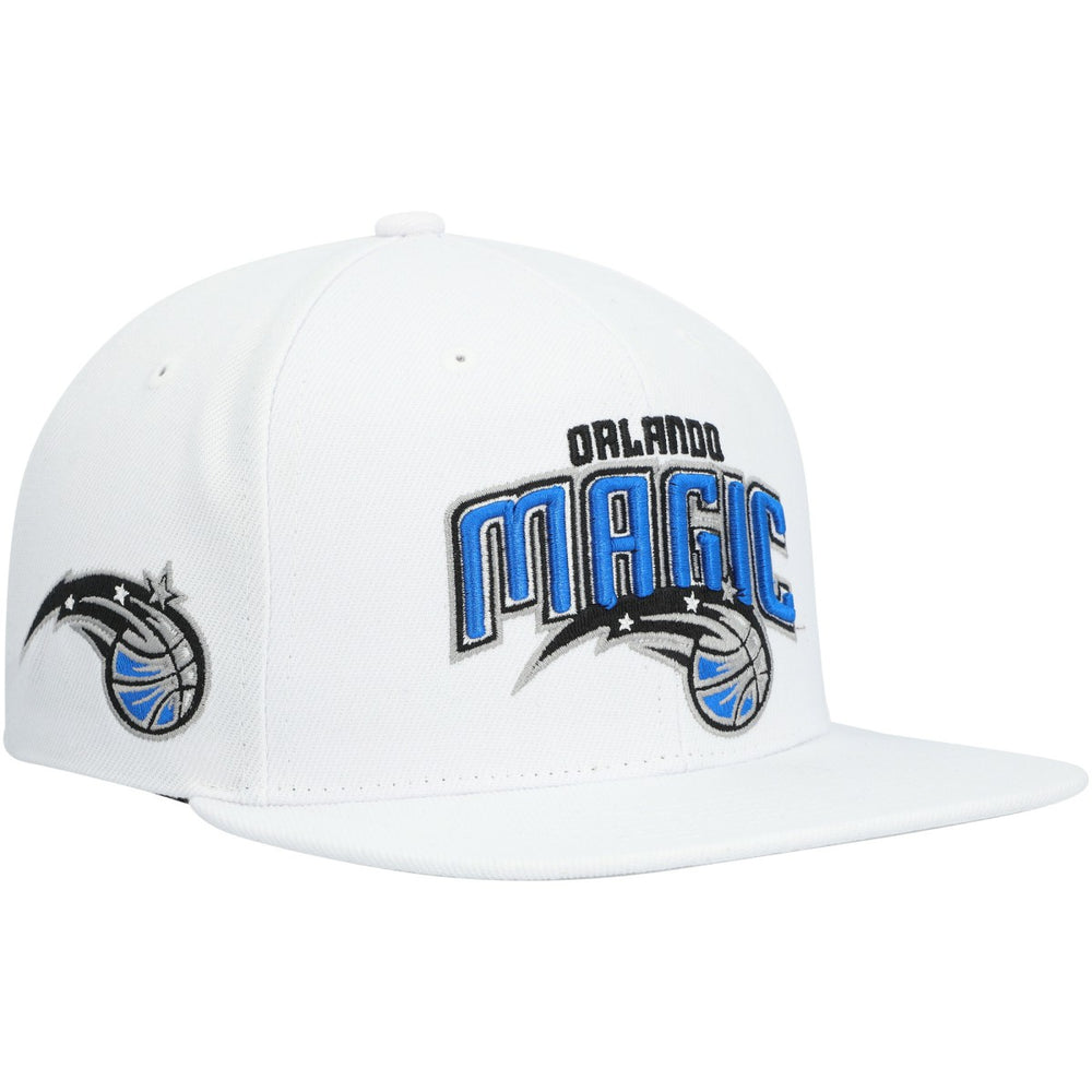 Orlando Magic Side Core 2.0 Snapback Hat White | Mitchell & Ness
