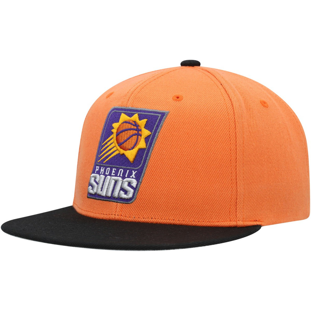 Phoenix Suns Side Core 2.0 Snapback Hat Orange/Black | Mitchell & Ness Near Me