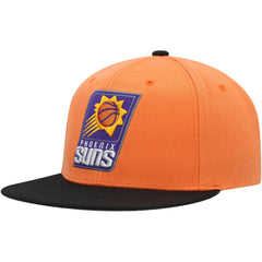 Phoenix Suns Side Core 2.0 Snapback Hat Orange/Black | Mitchell & Ness Near Me