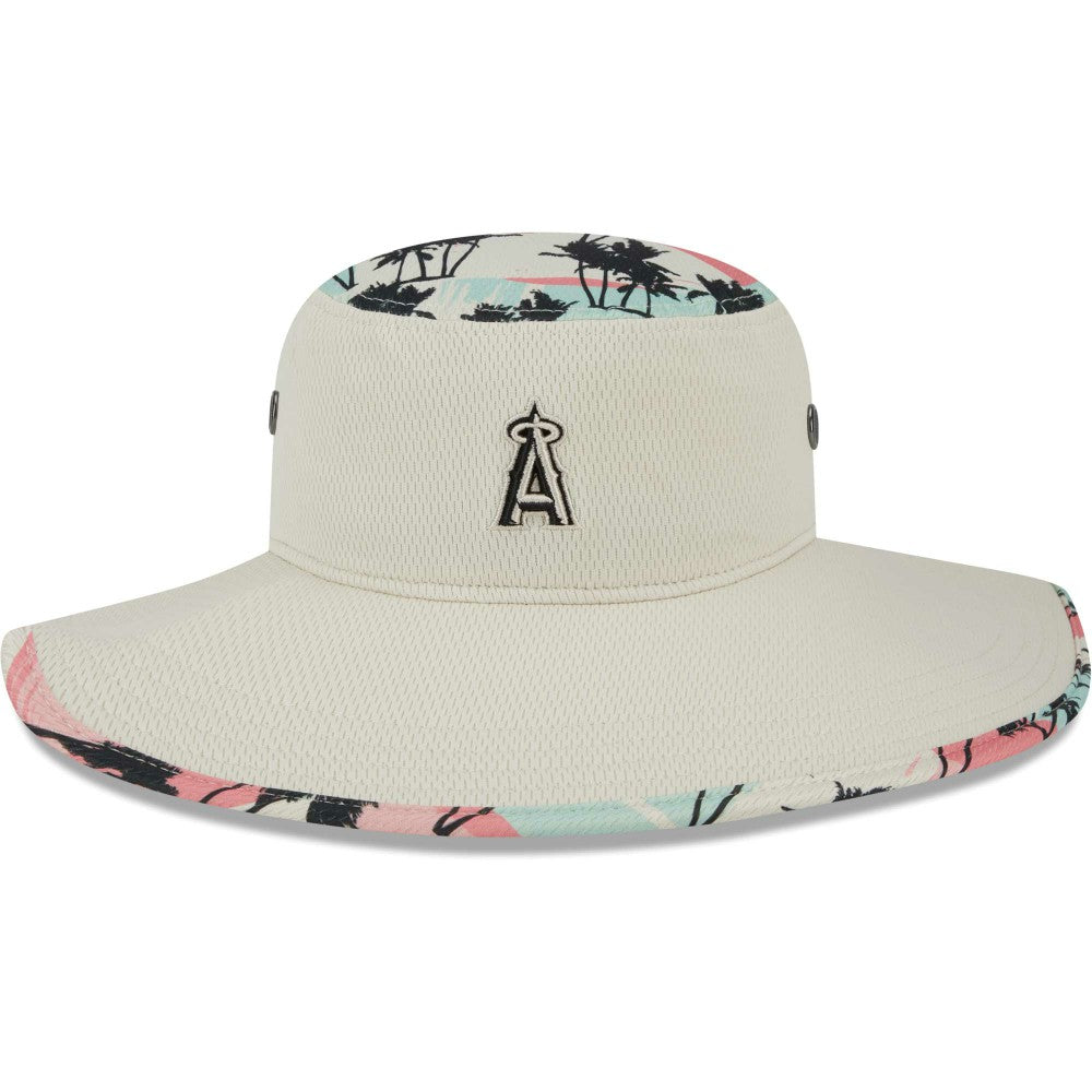 Los Angeles Angels New Era Retro Beachin' Bucket Hat - Natural - New Era Lifestyle
