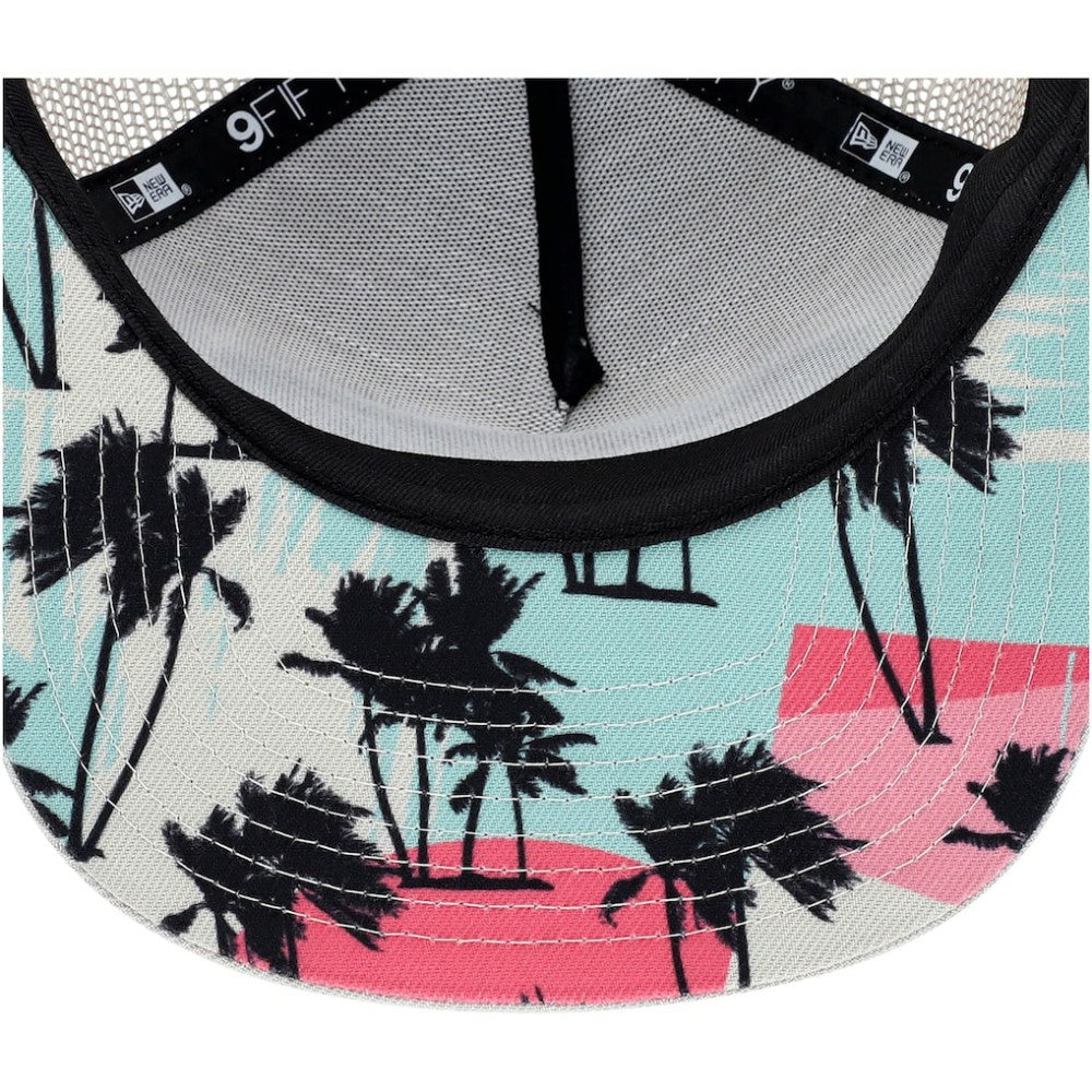 Detroit Tigers New Era Retro Beachin' Patch A-Frame Trucker 9FIFTY Snapback Hat - Natural - New Era Discount