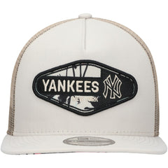 New York Yankees New Era Retro Beachin' Patch A-Frame Trucker 9FIFTY Snapback Hat - Natural - New Era Sale