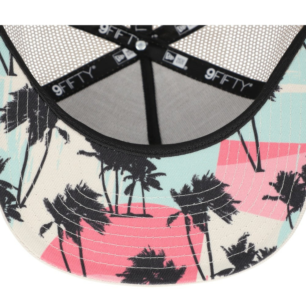 New York Yankees New Era Retro Beachin' Patch A-Frame Trucker 9FIFTY Snapback Hat - Natural - New Era Sale