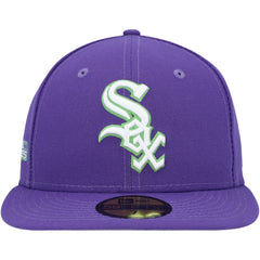 Chicago White Sox New Era Lime Side Patch 59FIFTY Fitted Hat - Purple - New Era Online