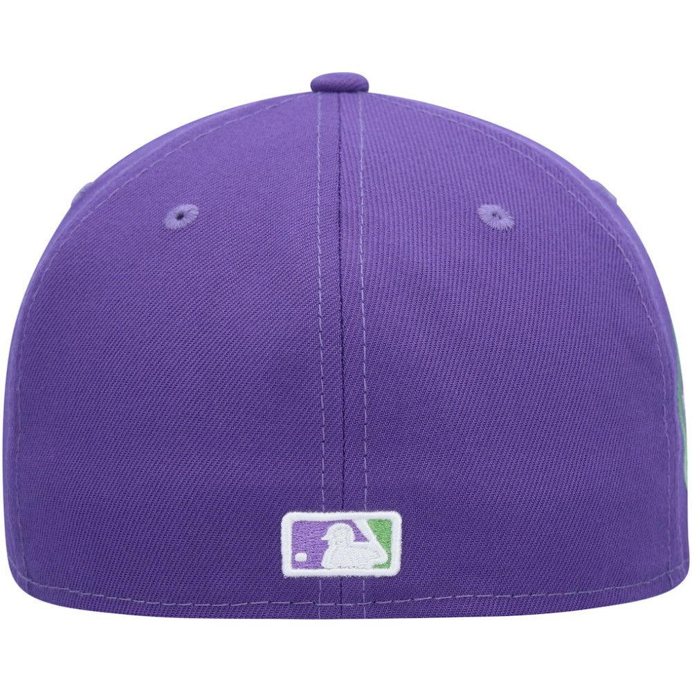 Athletics New Era Lime Side Patch 59FIFTY Fitted Hat - Purple - New Era Sale