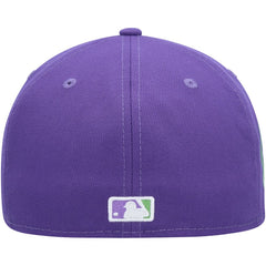 Athletics New Era Lime Side Patch 59FIFTY Fitted Hat - Purple - New Era Sale