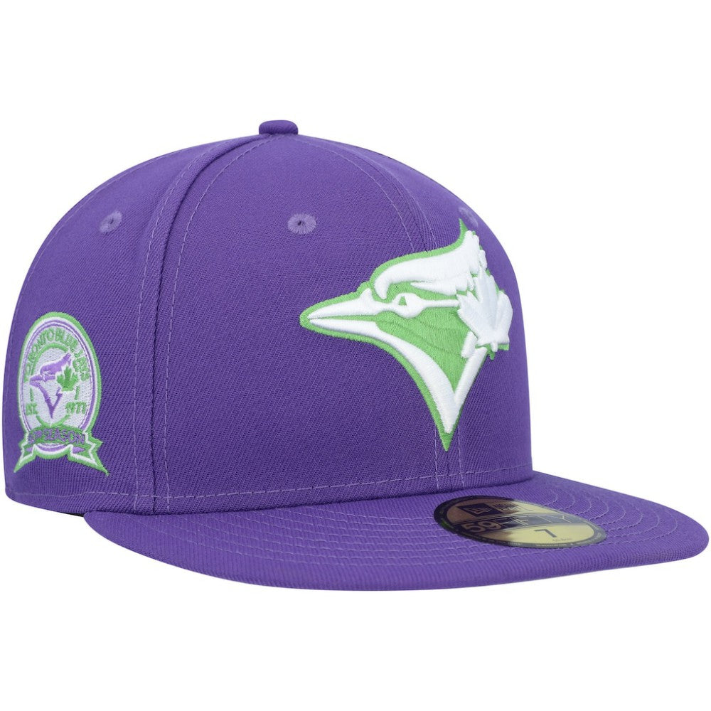 Toronto Blue Jays New Era Lime Side Patch 59FIFTY Fitted Hat - Purple - New Era Online