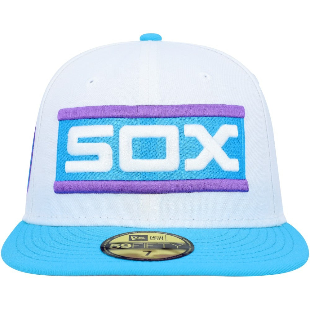 Chicago White Sox New Era Comiskey Park 75th Anniversary Vice 59FIFTY Fitted Hat - White - New Era Sale
