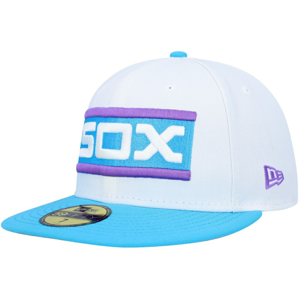 Chicago White Sox New Era Comiskey Park 75th Anniversary Vice 59FIFTY Fitted Hat - White - New Era Sale