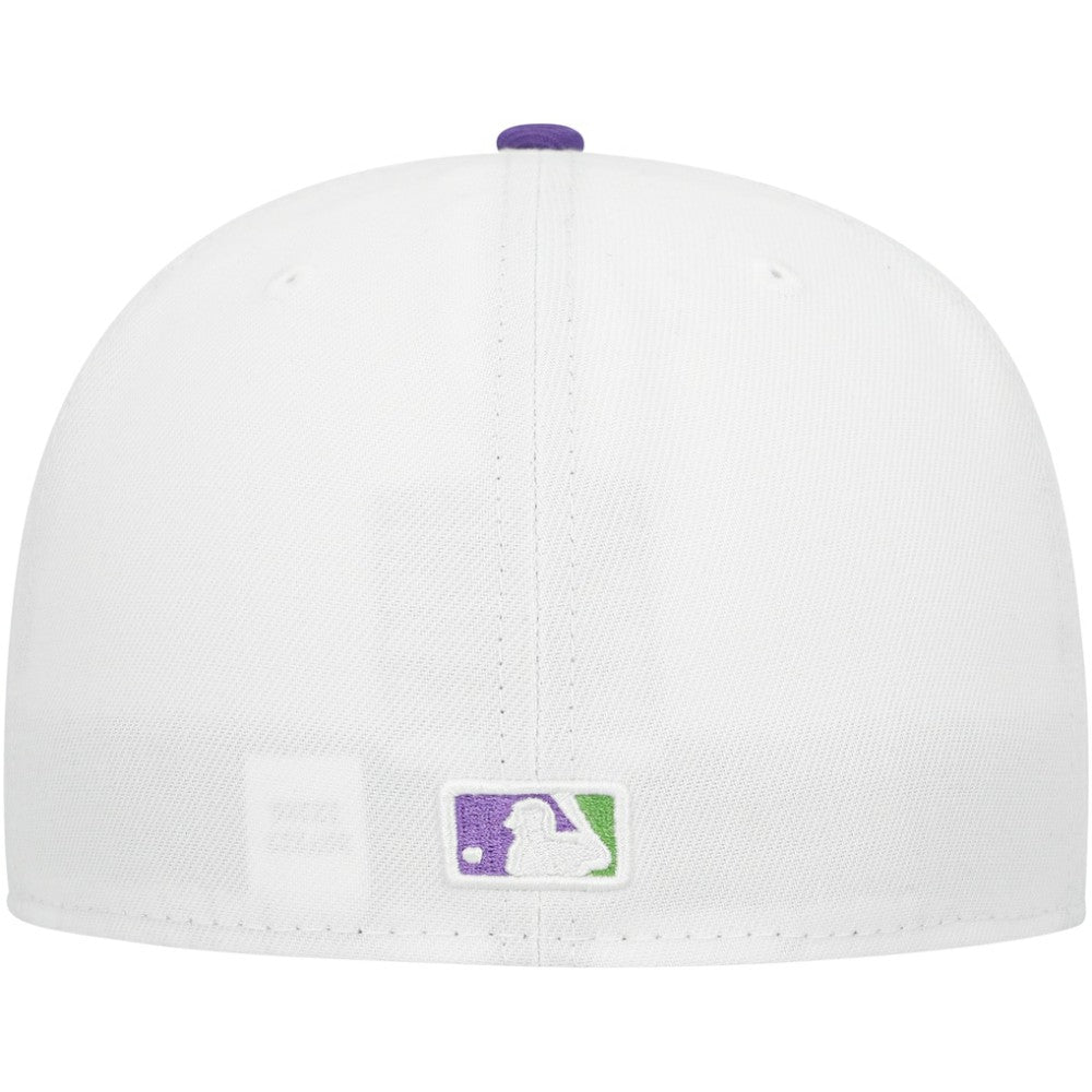 Atlanta Braves New Era  Side Patch 59FIFTY Fitted Hat - White - New Era Sale