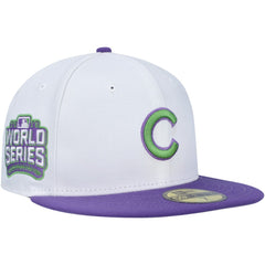 Chicago Cubs New Era  Side Patch 59FIFTY Fitted Hat - White - New Era Online