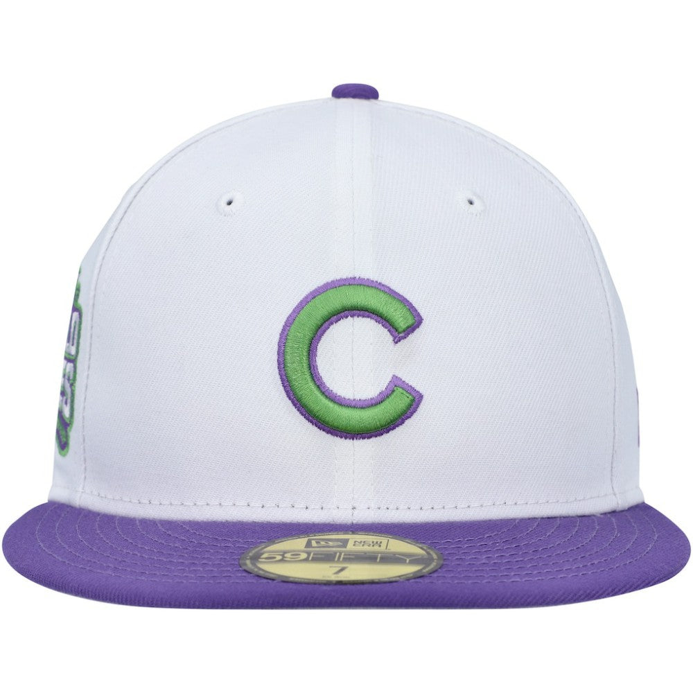 Chicago Cubs New Era  Side Patch 59FIFTY Fitted Hat - White - New Era Online