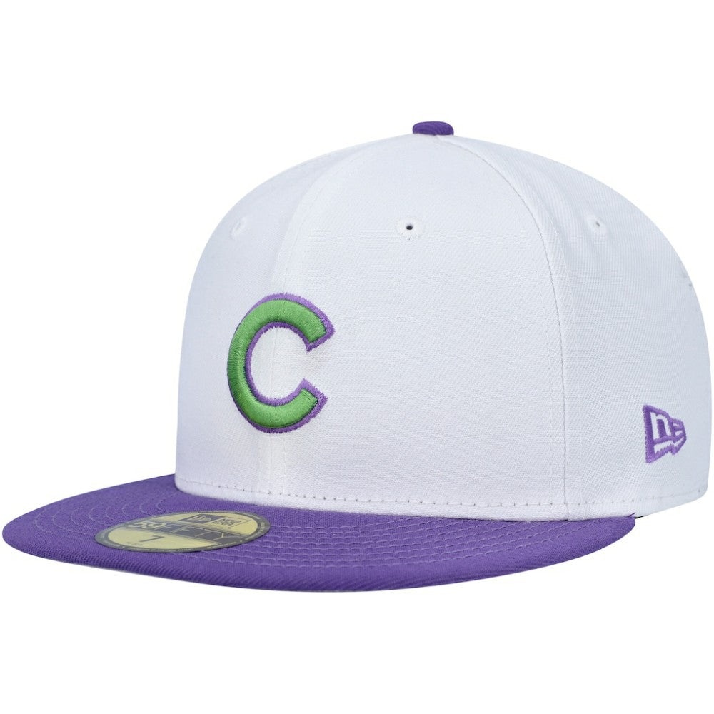 Chicago Cubs New Era  Side Patch 59FIFTY Fitted Hat - White - New Era Online