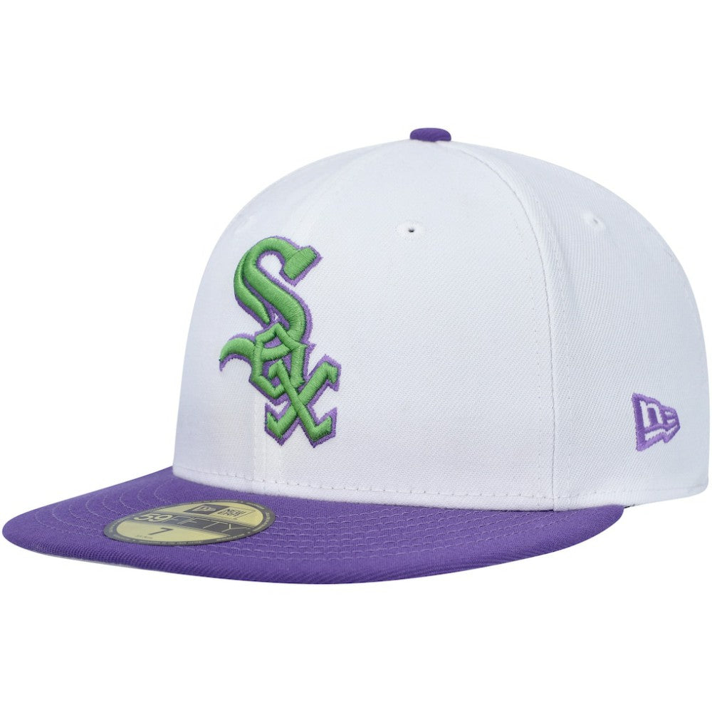 Chicago White Sox New Era  Side Patch 59FIFTY Fitted Hat - White - New Era on Sale