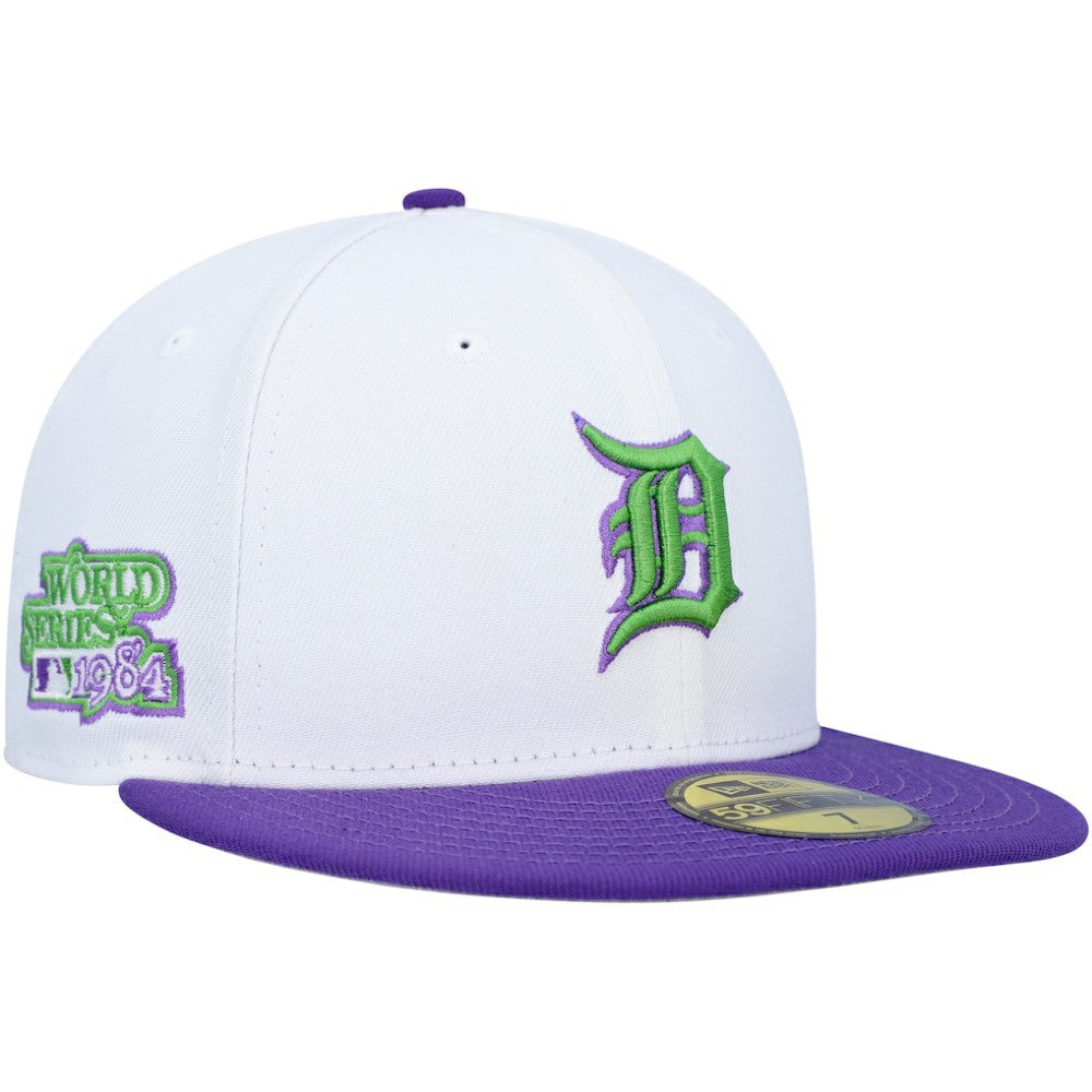 Detroit Tigers New Era 1984 World Series Side Patch 59FIFTY Fitted Hat - White - New Era Discount