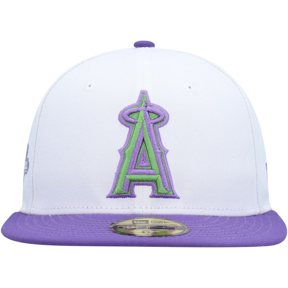 Los Angeles Angels New Era 2002 World Series Side Patch 59FIFTY Fitted Hat - White - New Era Lifestyle