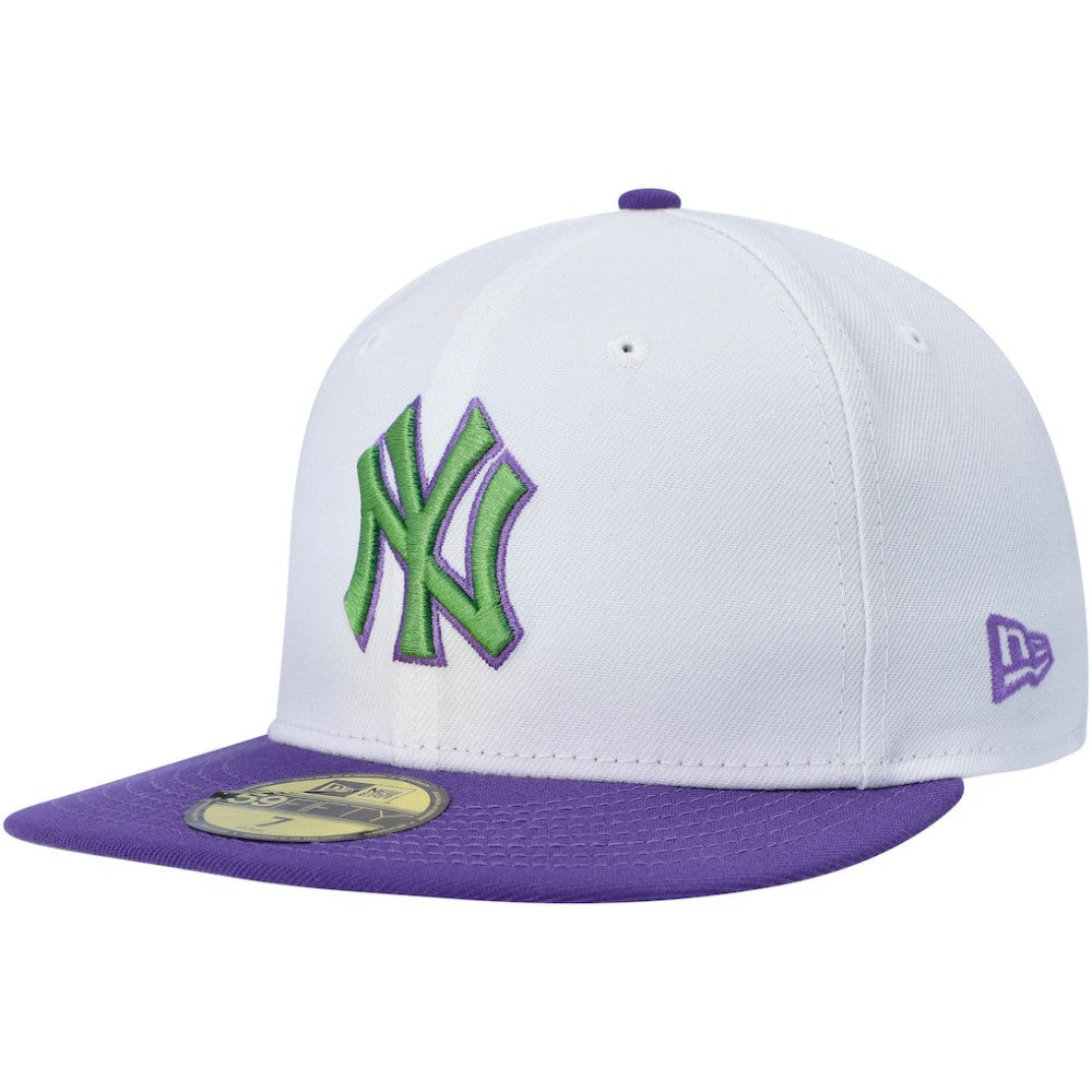 New York Yankees New Era  Side Patch 59FIFTY Fitted Hat - White - New Era Online