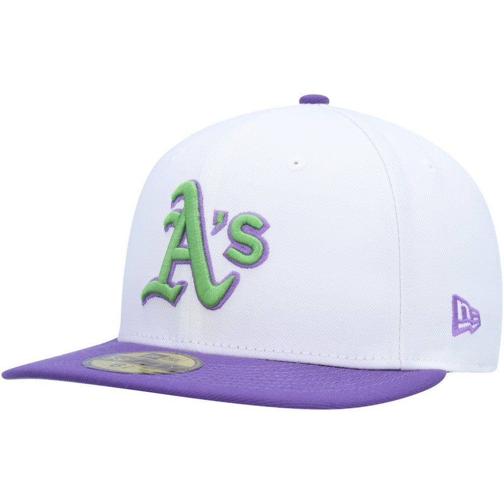 Athletics New Era 1989 World Series Side Patch 59FIFTY Fitted Hat - White - New Era Discount