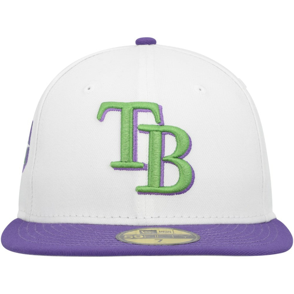 Tampa Bay Rays New Era  Side Patch 59FIFTY Fitted Hat - White - New Era Online