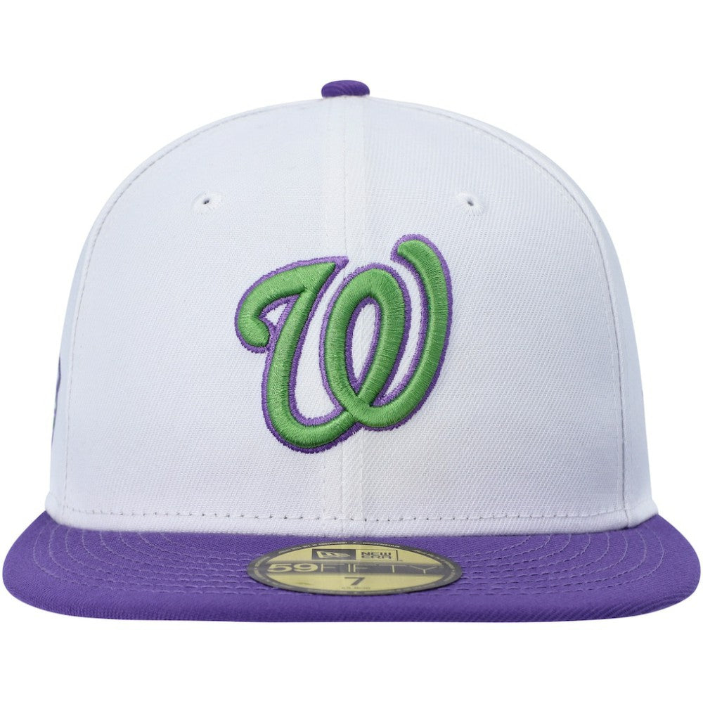 Washington Nationals New Era  Side Patch 59FIFTY Fitted Hat - White - New Era Online