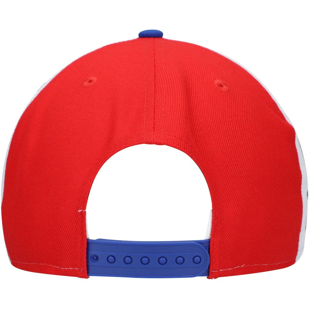 Philadelphia 76ers Pop Panels 9FIFTY Snapback Hat Royal | New Era discount