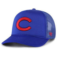Chicago Cubs '47 Foam Logo Trucker Adjustable Hat - Royal - 47 brand Sale