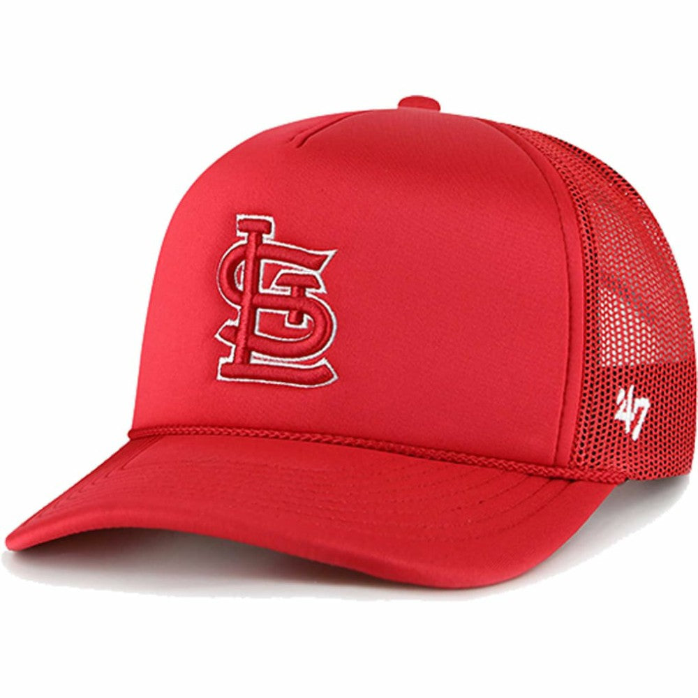 St. Louis Cardinals '47 Foam Logo Trucker Adjustable Hat - Red - 47 brand Discount