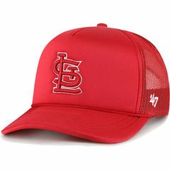 St. Louis Cardinals '47 Foam Logo Trucker Adjustable Hat - Red - 47 brand Discount