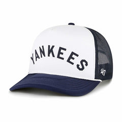 New York Yankees '47 Foam Front Script Trucker Snapback Hat - White - 47 brand Online