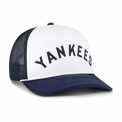 New York Yankees '47 Foam Front Script Trucker Snapback Hat - White - 47 brand Online