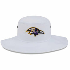 Baltimore Ravens New Era 2023 NFL Training Camp Panama Bucket Hat White