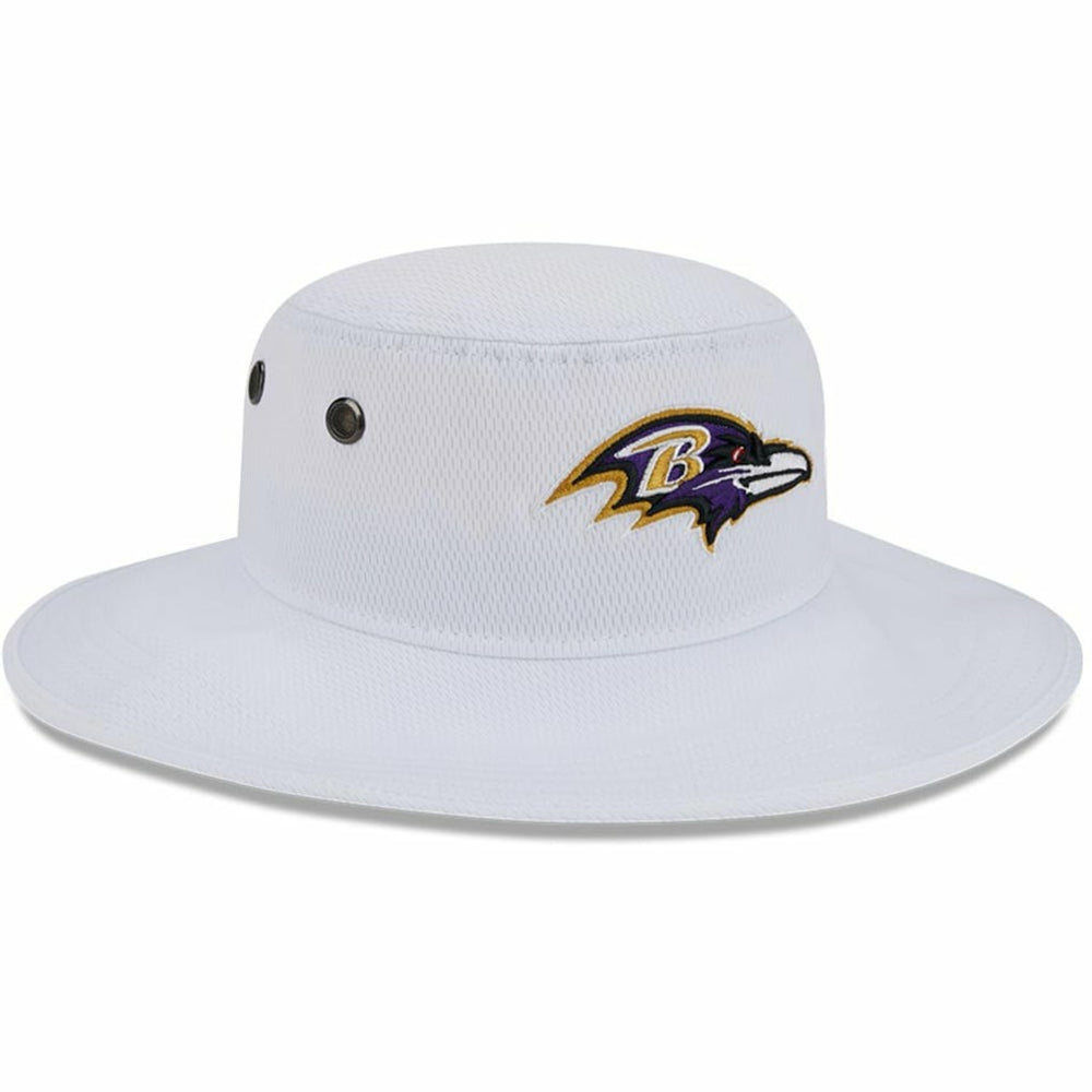 Baltimore Ravens New Era 2023 NFL Training Camp Panama Bucket Hat White