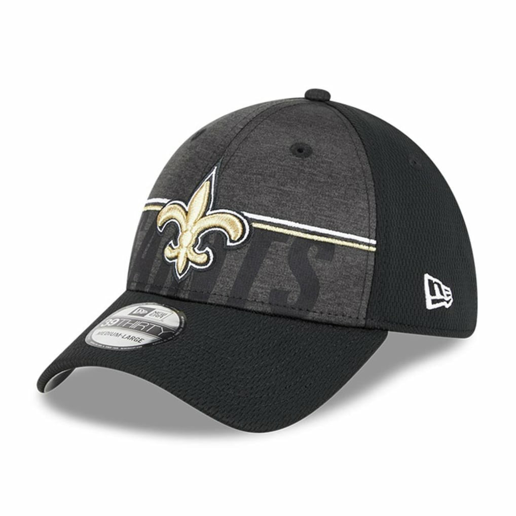 New Orleans Saints New Era 2023 NFL Training Camp 39THIRTY Flex Hat Black