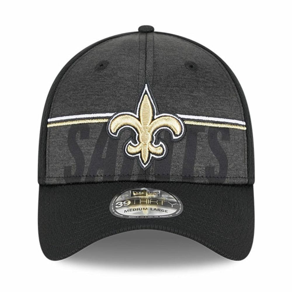 New Orleans Saints New Era 2023 NFL Training Camp 39THIRTY Flex Hat Black