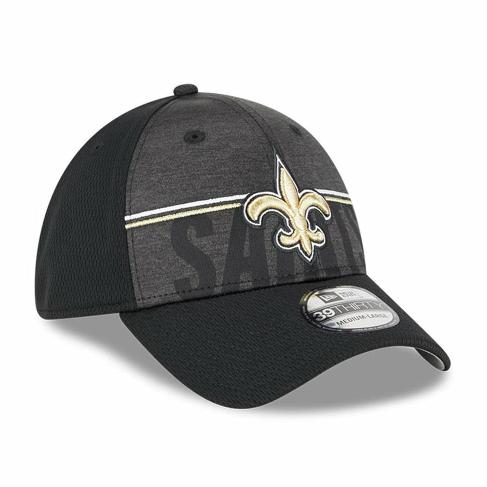 New Orleans Saints New Era 2023 NFL Training Camp 39THIRTY Flex Hat Black