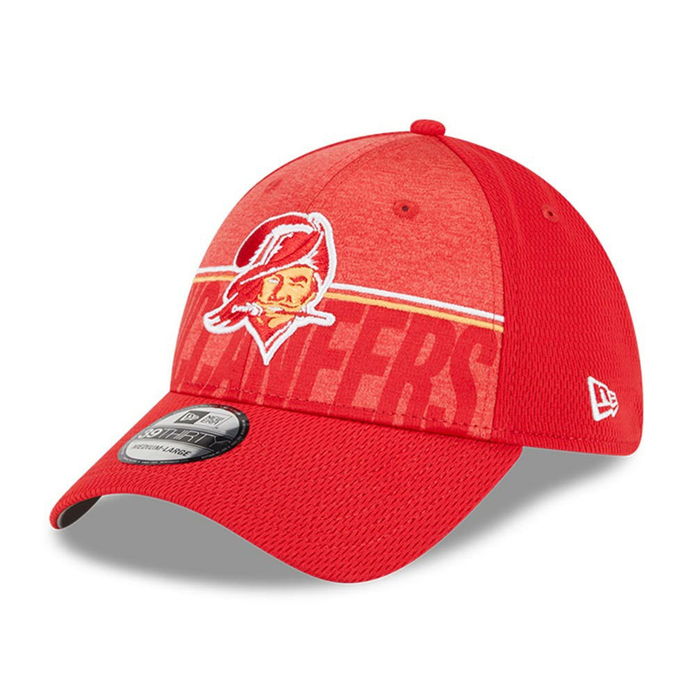 Tampa Bay Buccaneers New Era 2023 NFL Training Camp Throwback 39THIRTY Flex Hat Red