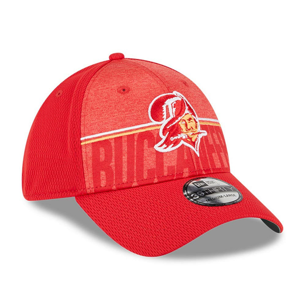 Tampa Bay Buccaneers New Era 2023 NFL Training Camp Throwback 39THIRTY Flex Hat Red