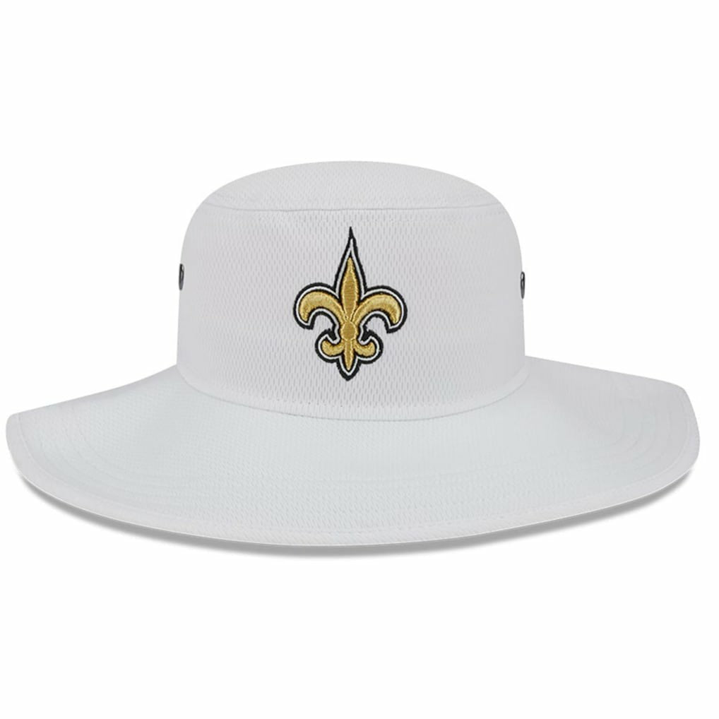 New Orleans Saints New Era 2023 NFL Training Camp Panama Bucket Hat White