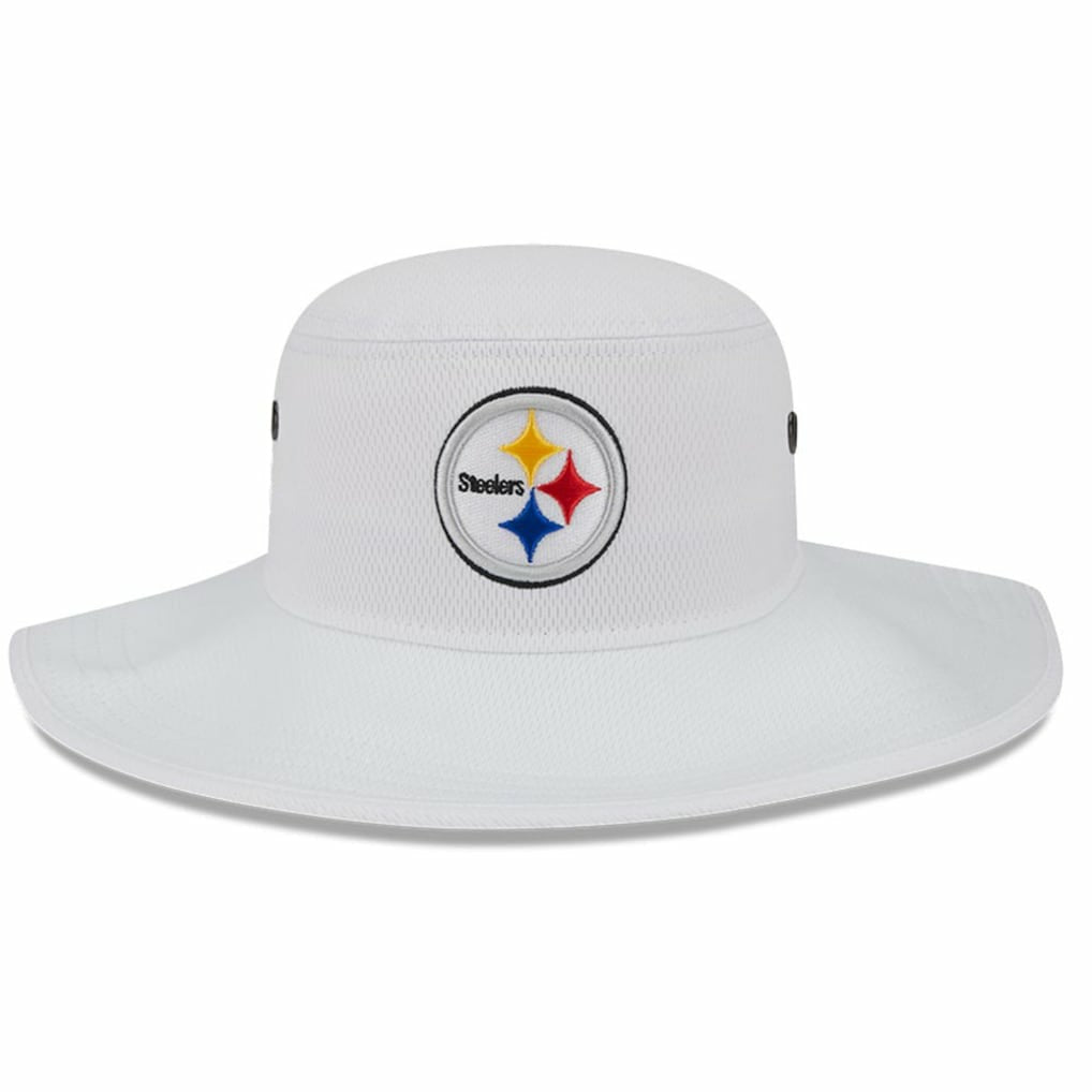 Pittsburgh Steelers New Era 2023 NFL Training Camp Panama Bucket Hat White