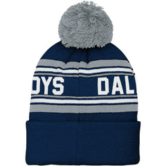 Dallas Cowboys Preschool Jacquard Cuffed Knit Hat with Pom Navy