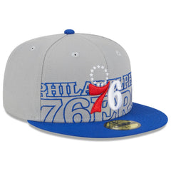 Philadelphia 76ers 2023 NBA Draft Two-Tone 59FIFTY Fitted Hat Gray/Royal | New Era online