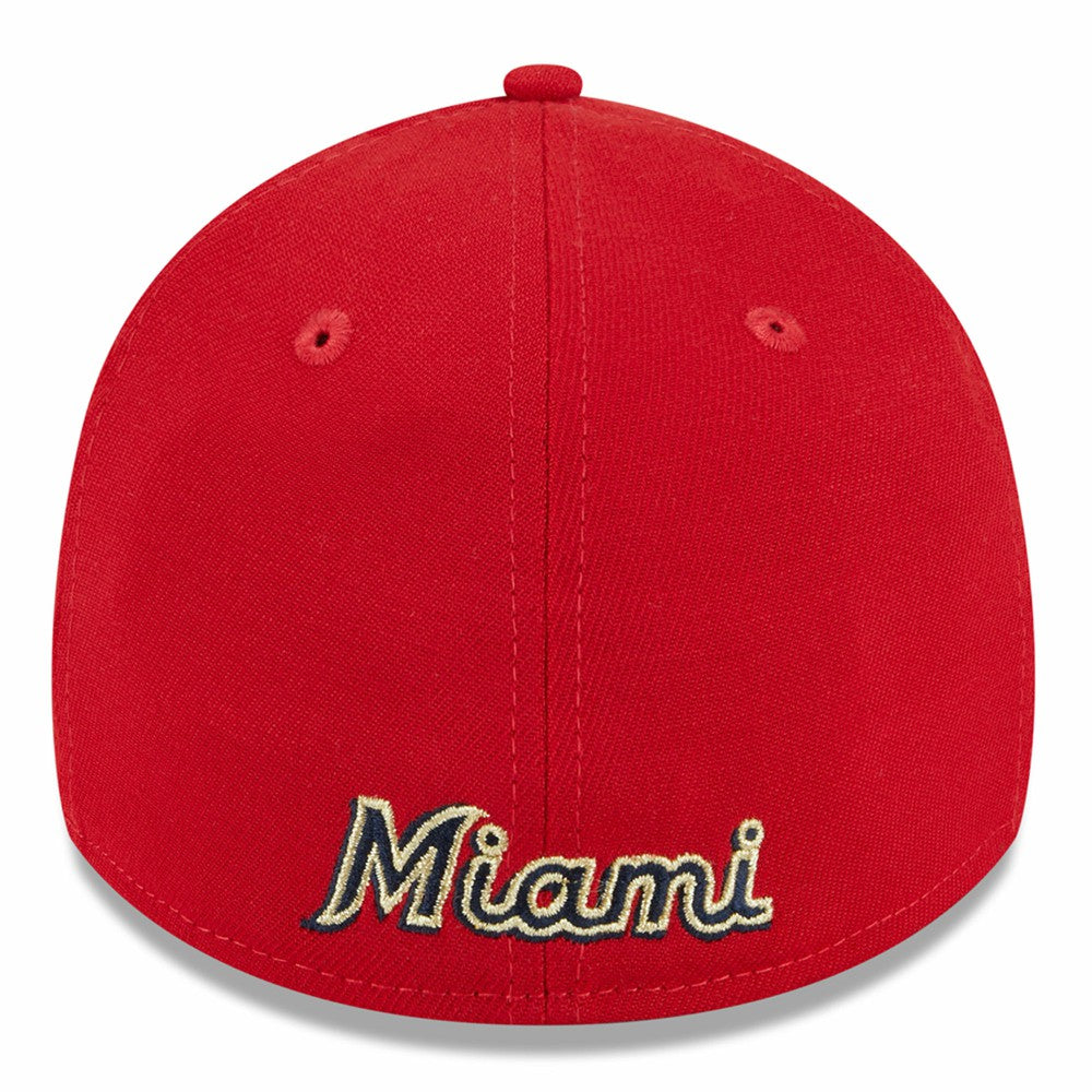 Miami Marlins New Era 2023 Fourth of July 39THIRTY Flex Hat - Red - New Era Lifestyle