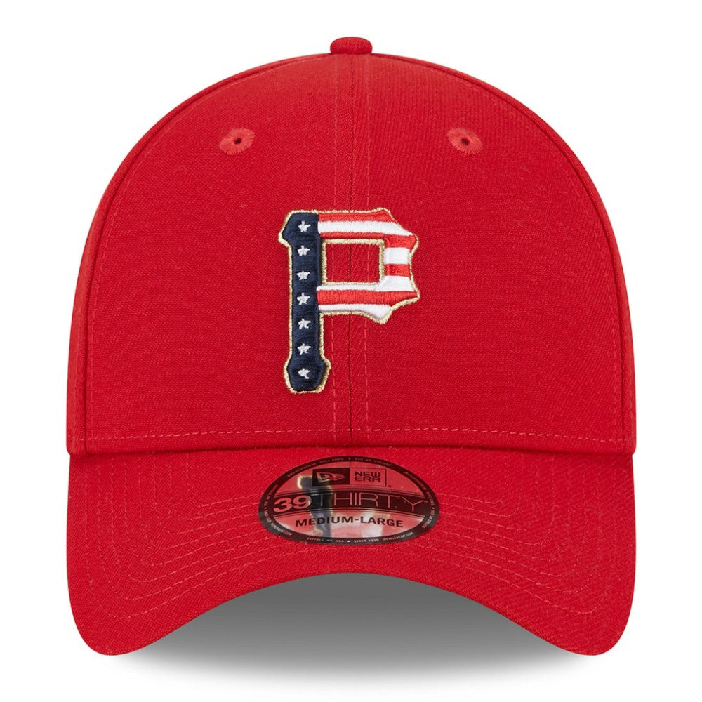 Pittsburgh Pirates New Era 2023 Fourth of July 39THIRTY Flex Hat - Red - New Era Sale