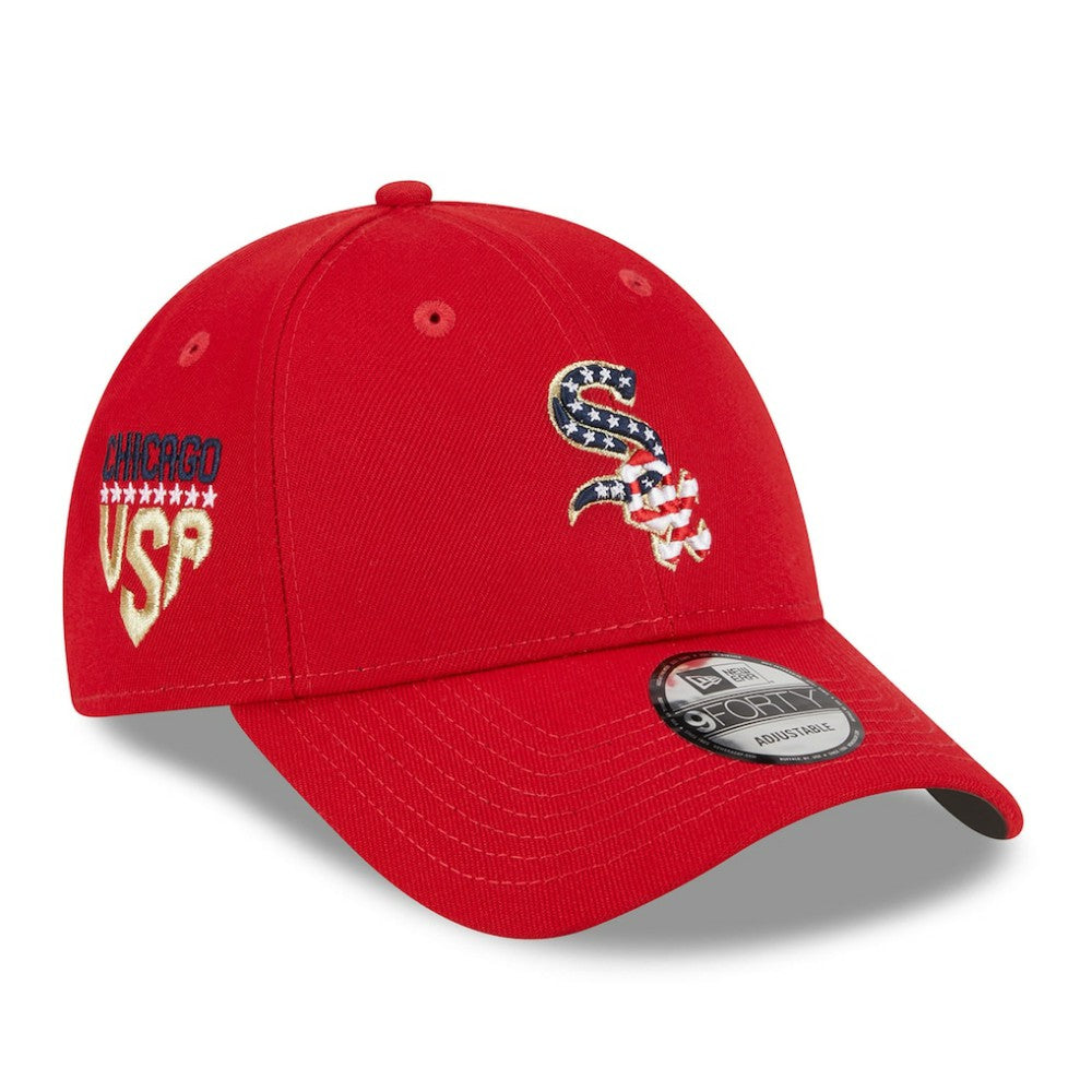 Chicago White Sox New Era 2023 Fourth of July 9FORTY Adjustable Hat - Red - New Era Discount