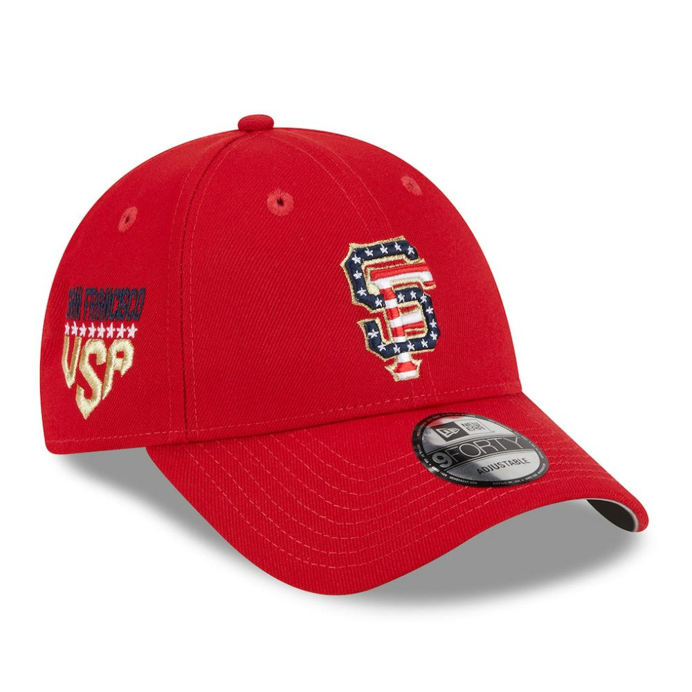 San Francisco Giants New Era 2023 Fourth of July 9FORTY Adjustable Hat - Red - New Era Discount